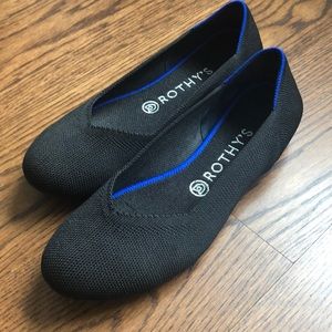 Rothy’s “The Flat” Black Ballet Flat
